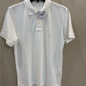 NWT American Eagle Outfitters Men's White Polo Shirt, size XS